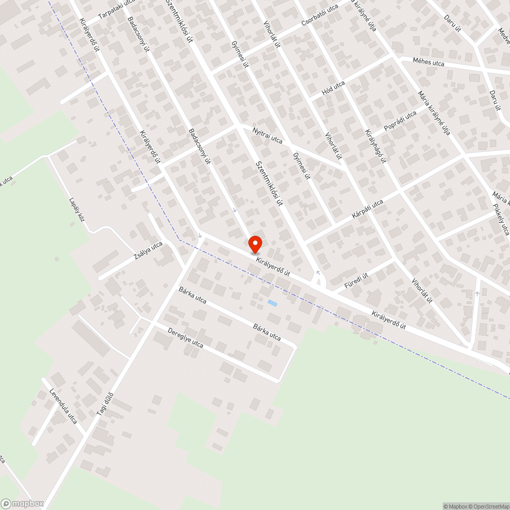 Egy rövid járda építés bejelentés helye