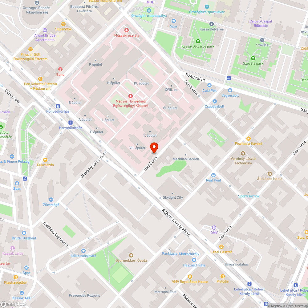 Lezárt járda kerülő nélkül bejelentés helye