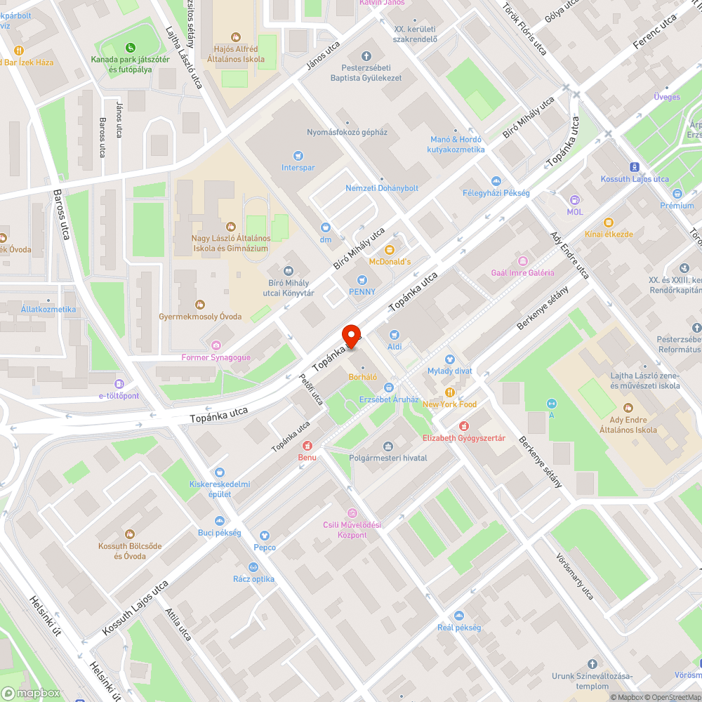 A kuka teteje hiányzik bejelentés helye