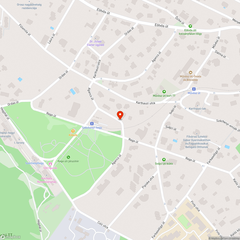 Kátyú bejelentés helye