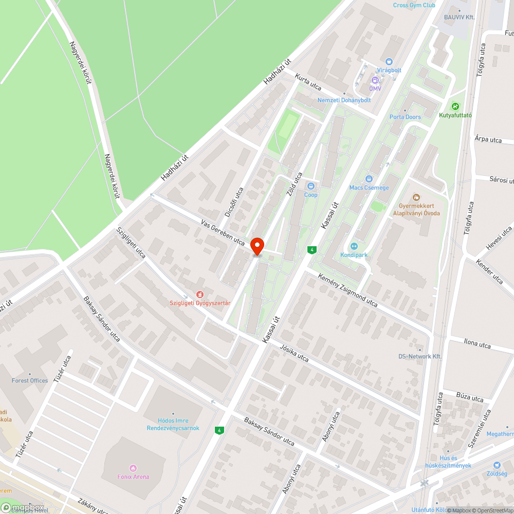 Pislogó égő bejelentés helye