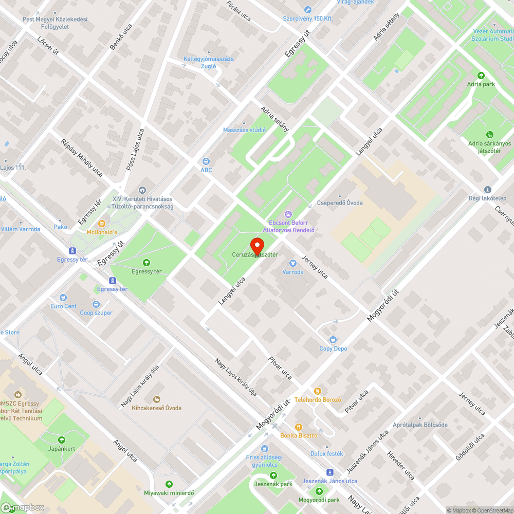 Balesetveszélyes fekvőrendőr bejelentés helye