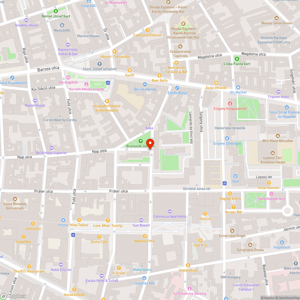 Út rossz oldalára felfestett kerékpáros nyom bejelentés helye