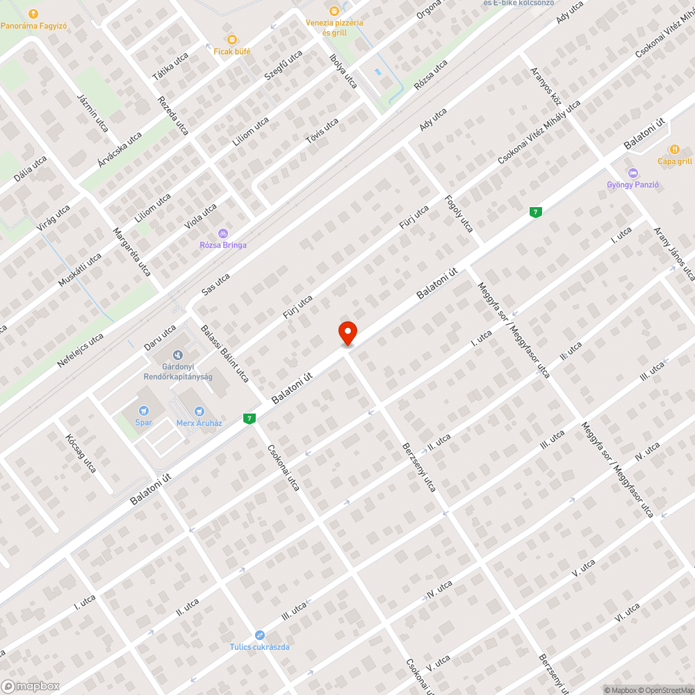 Berzsenyi utca és üdülőövezet táblái bejelentés helye