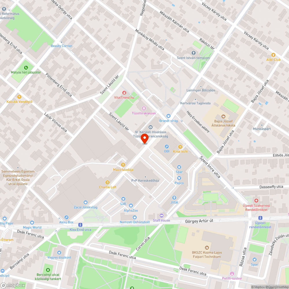 Hiányos villanyoszlop bejelentés helye