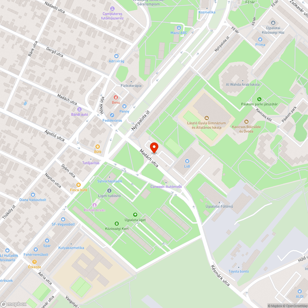 Roncs Volkswagen bejelentés helye