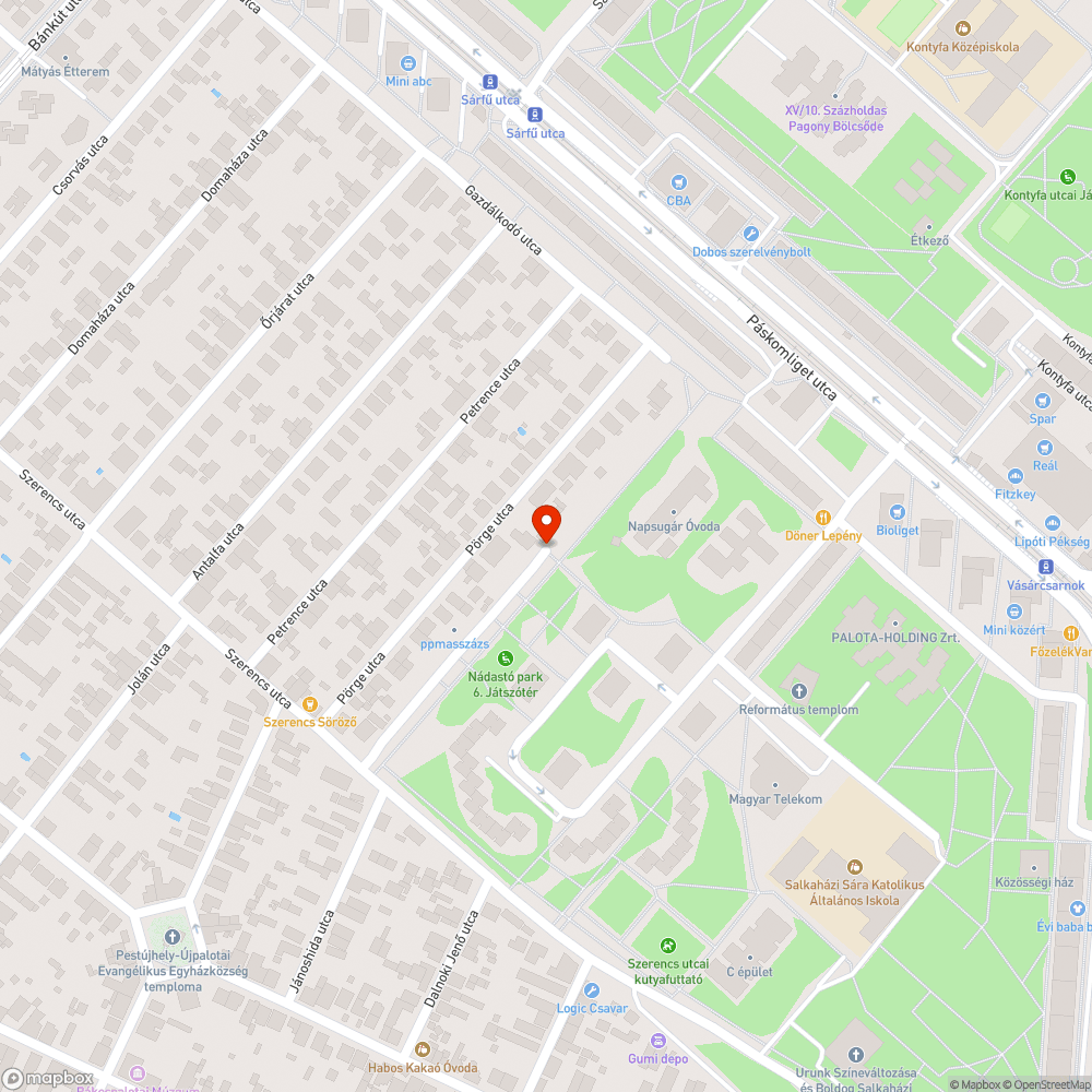 Folyamatos parkos füves területen áthajtás bejelentés helye