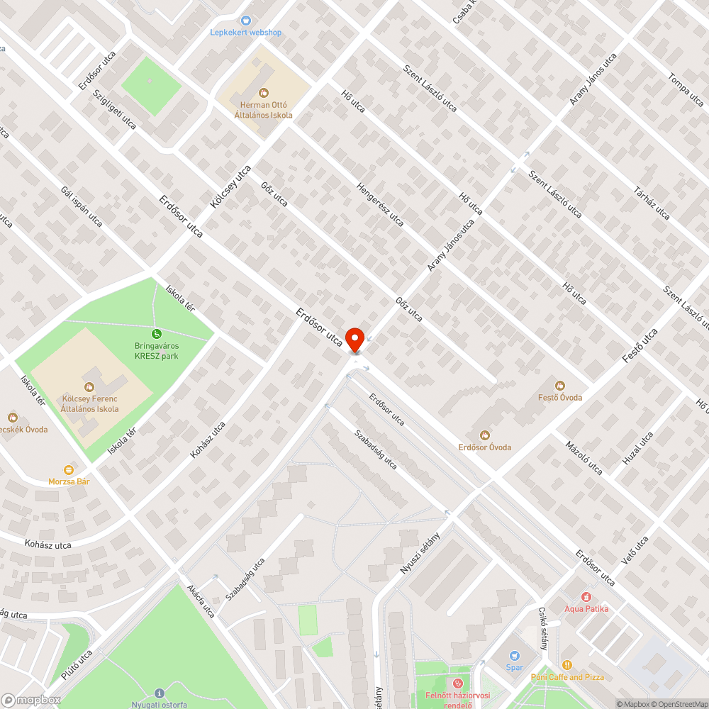 Sérült tábla bejelentés helye