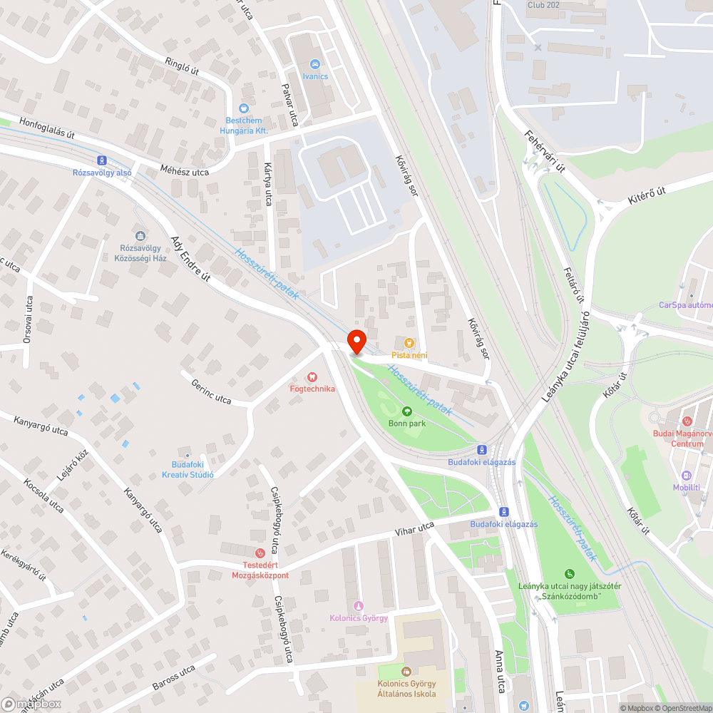 Lépcső bejelentés helye