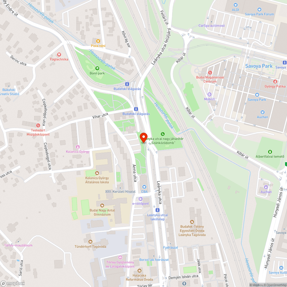 Járda kiépítése bejelentés helye