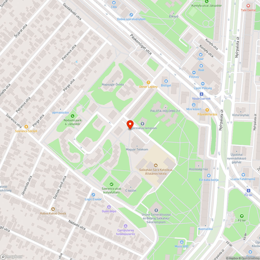 Folyamatos füvön parkolás bejelentés helye