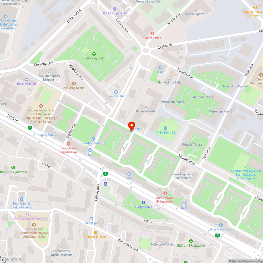 Elhagyott matrac bejelentés helye