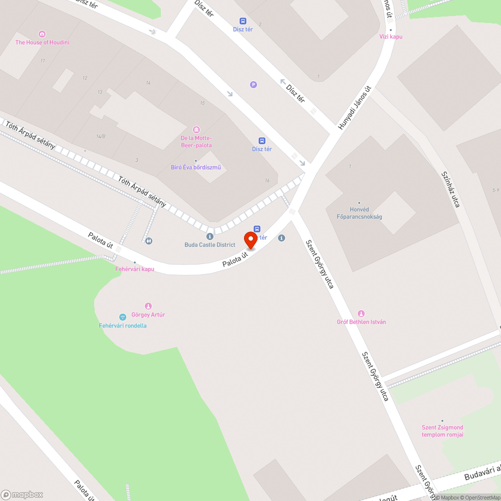 Úthibák bejelentés helye