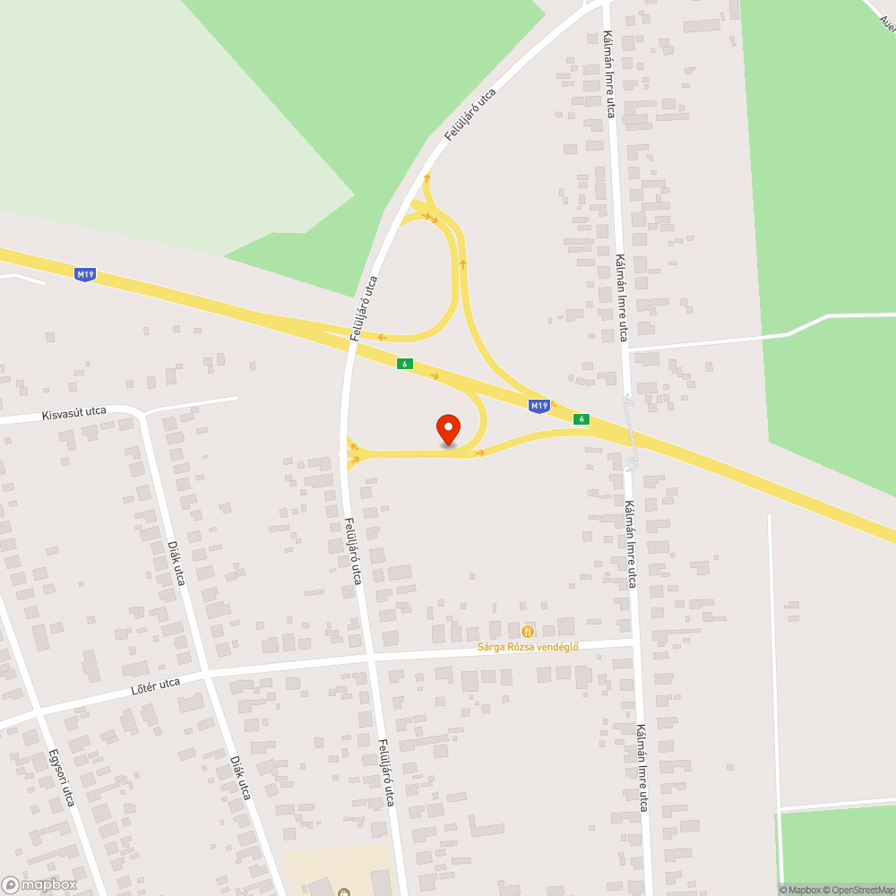 M19 győrszentiváni felhajtó járhatatlan bejelentés helye