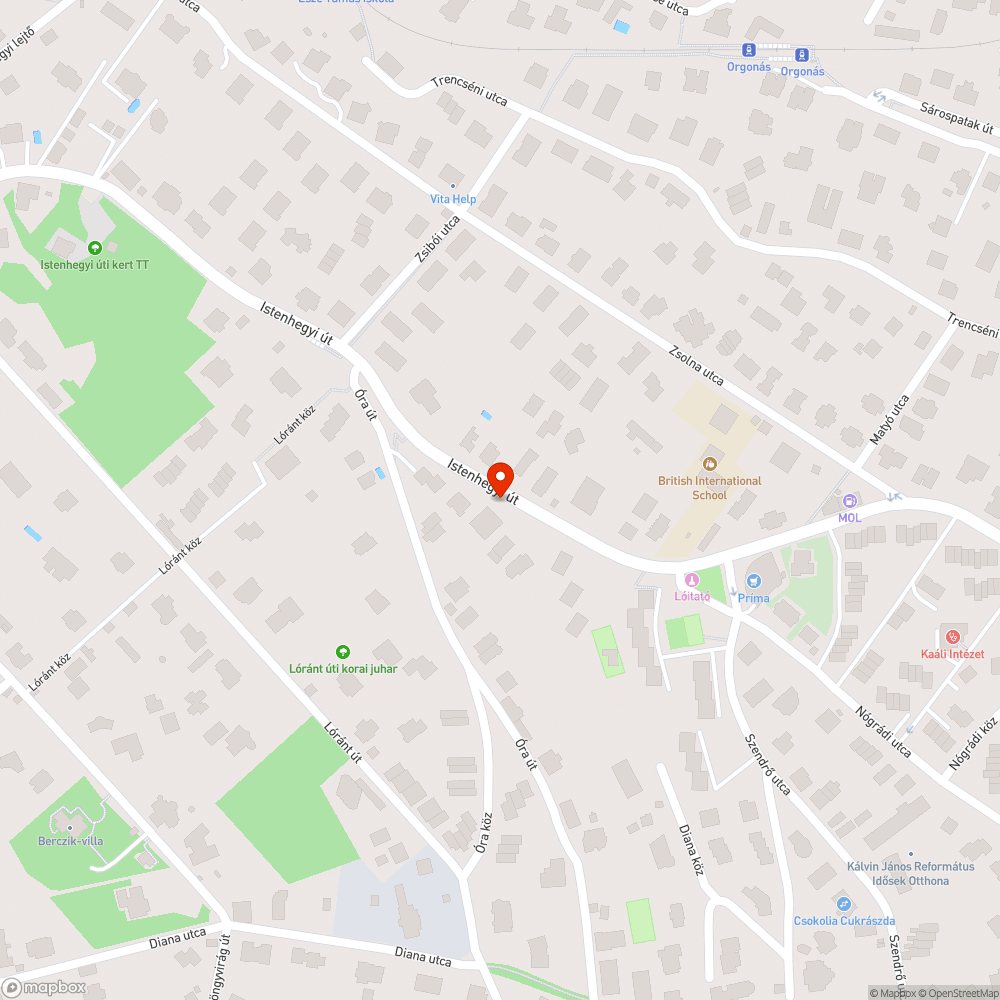 Teljes sötétség bejelentés helye