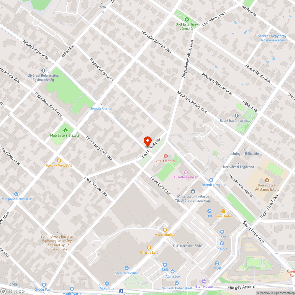 Szemét a fán bejelentés helye