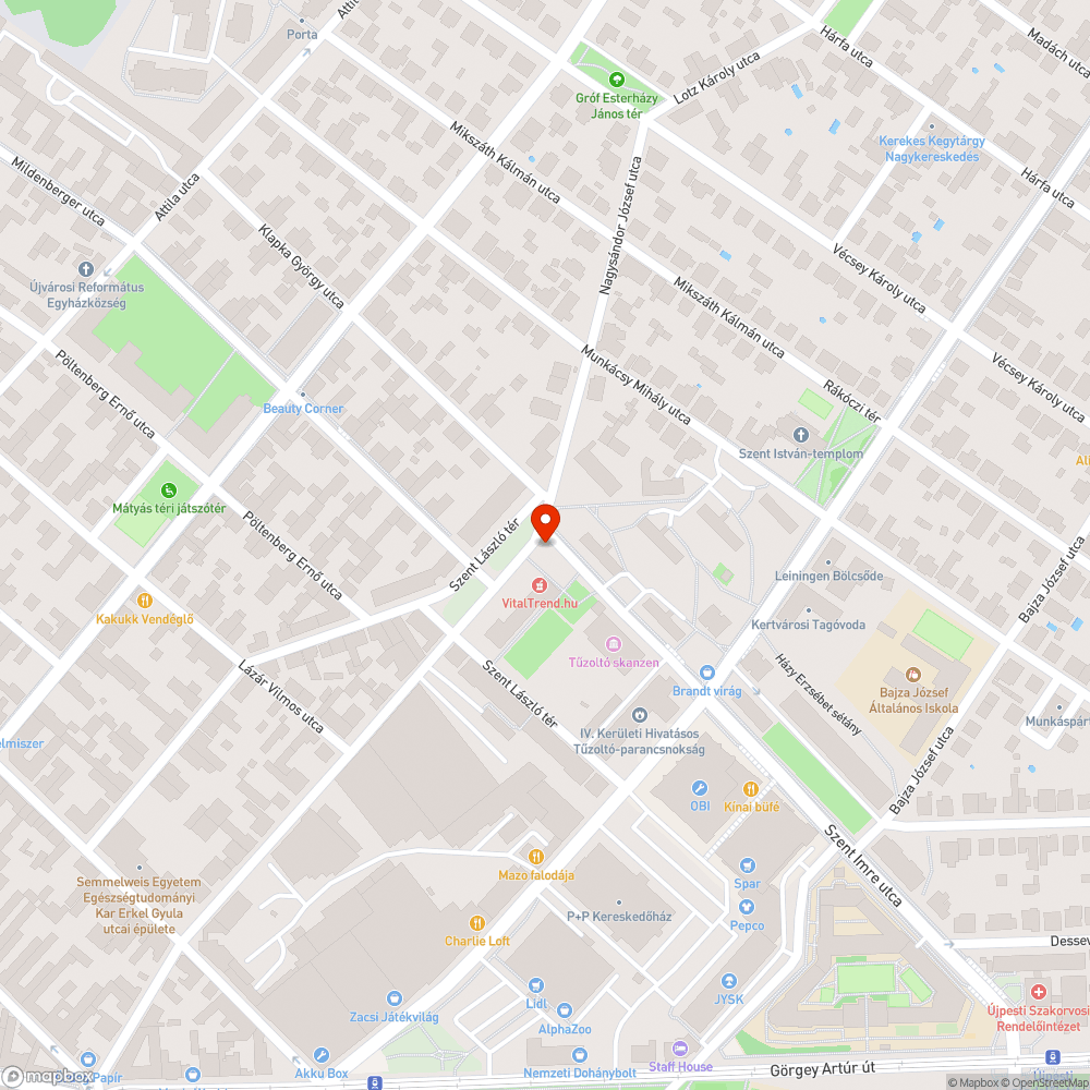 Hiányos térkő bejelentés helye