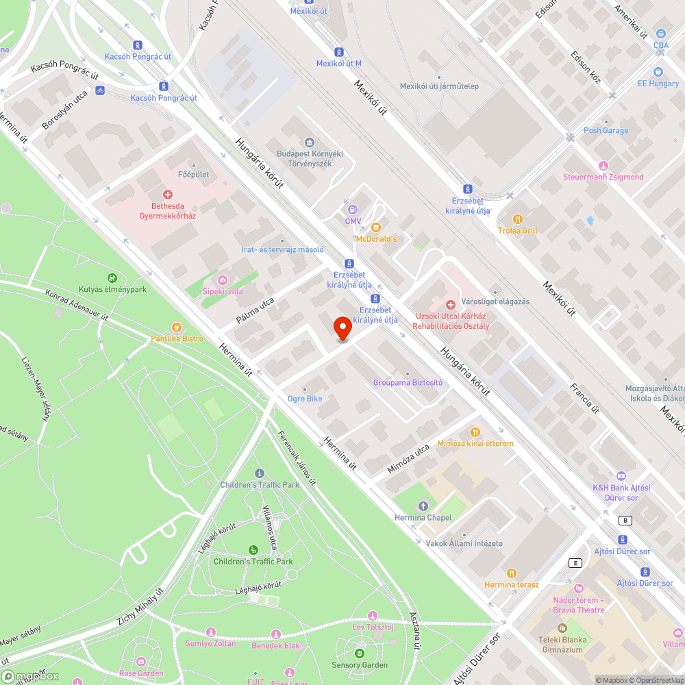 Úthibák bejelentés helye