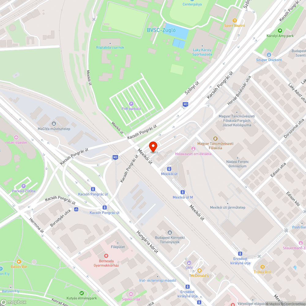 Lekopott gyalogátkelő felfestés bejelentés helye