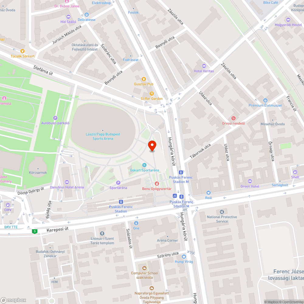 Stadionok buszpályaudvaron a gyalogátkelő festése lekopott bejelentés helye