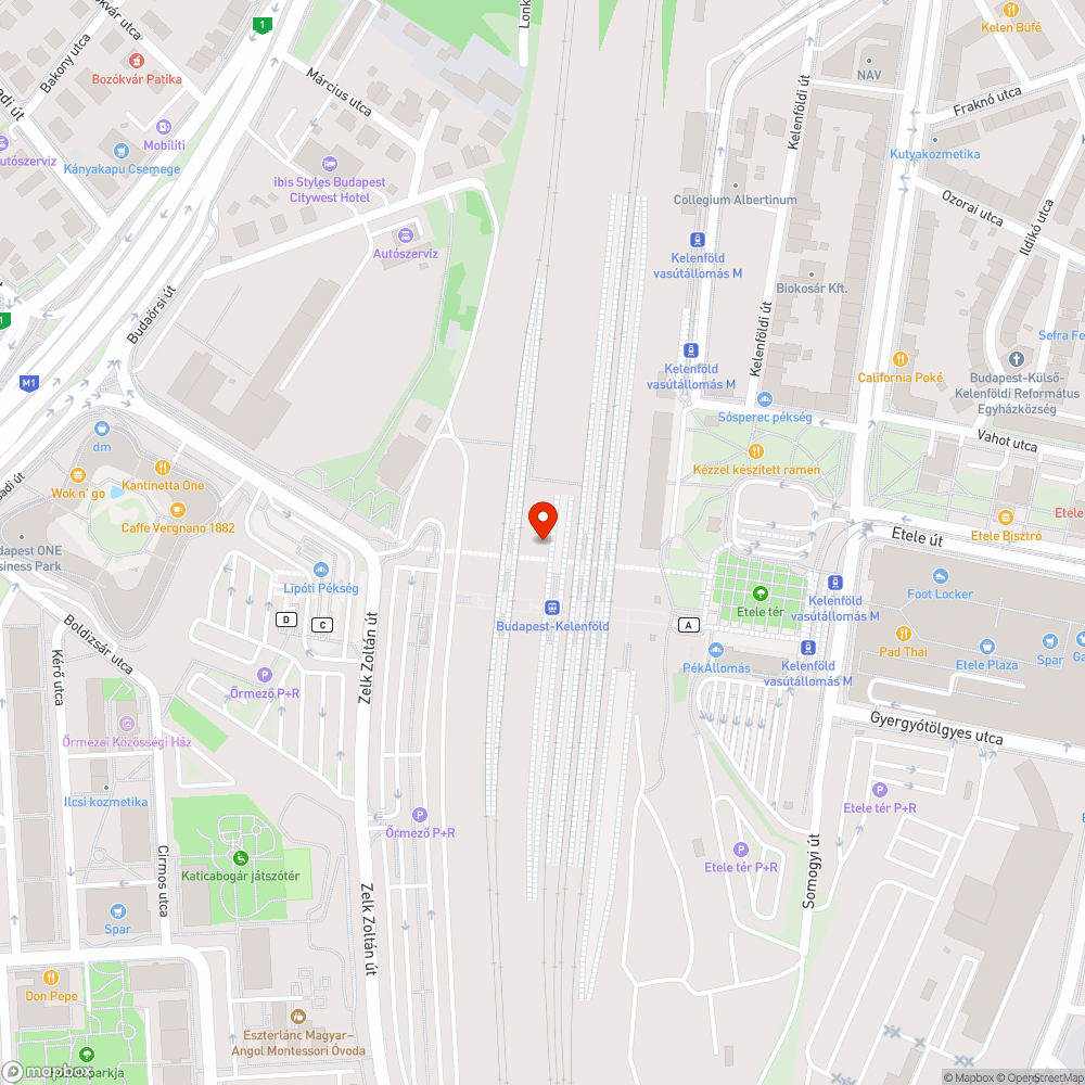 Kelenföld régi aluljáró kukái bejelentés helye