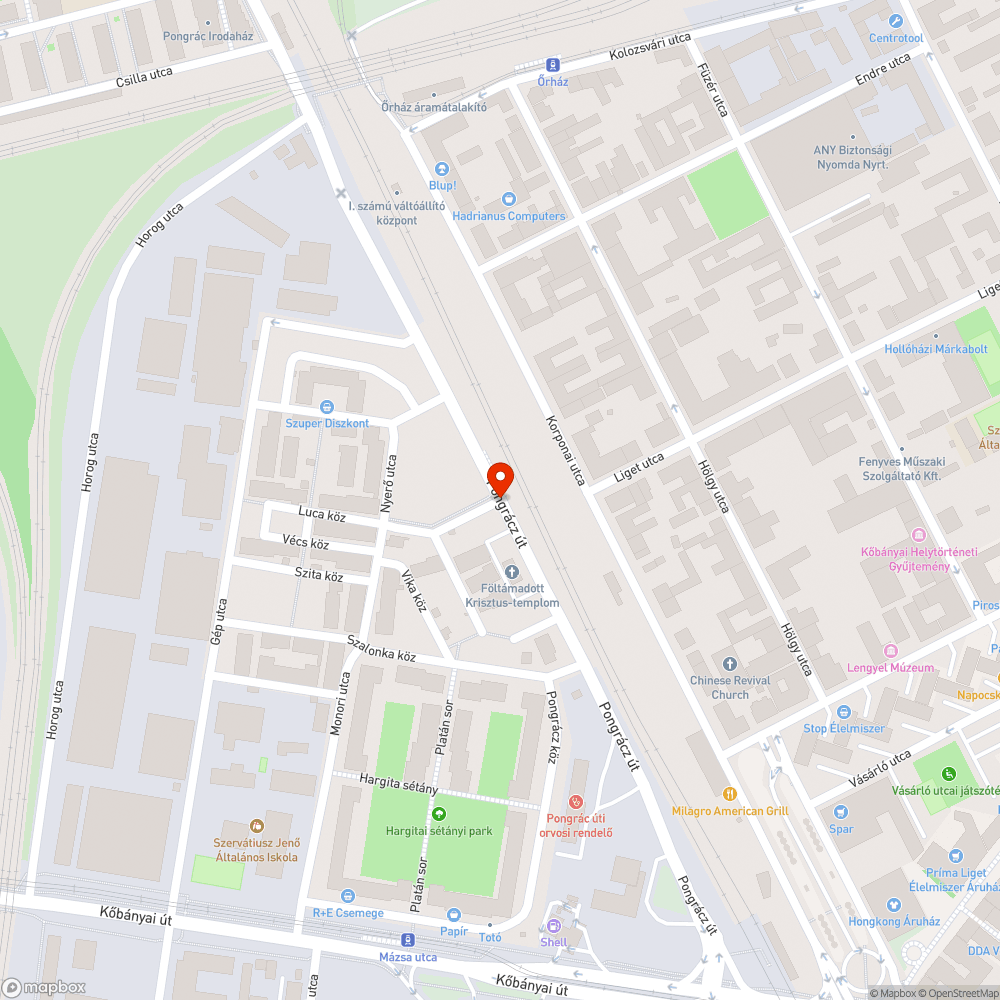 Beszakadófélben lévő járda bejelentés helye