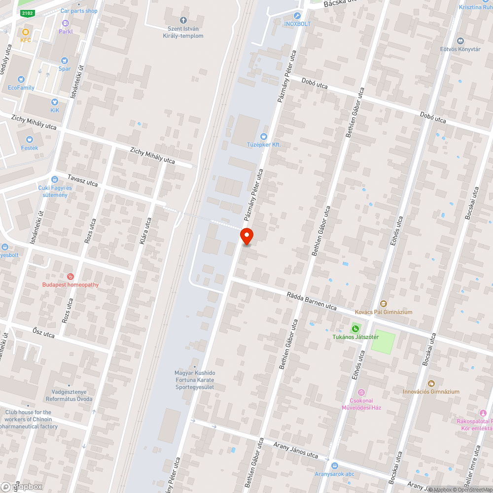 Elhagyott autó bejelentés helye