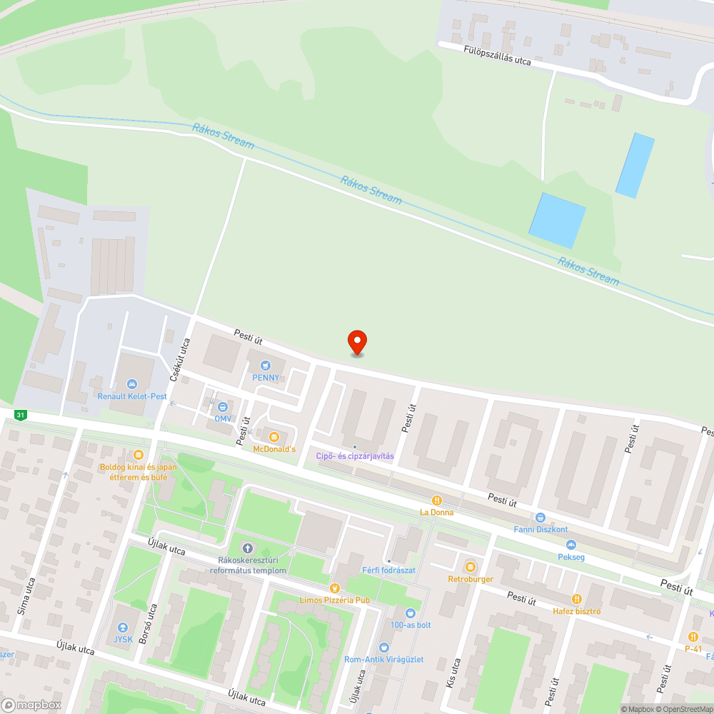 Két hatalmas kátyú a Penny felé bejelentés helye