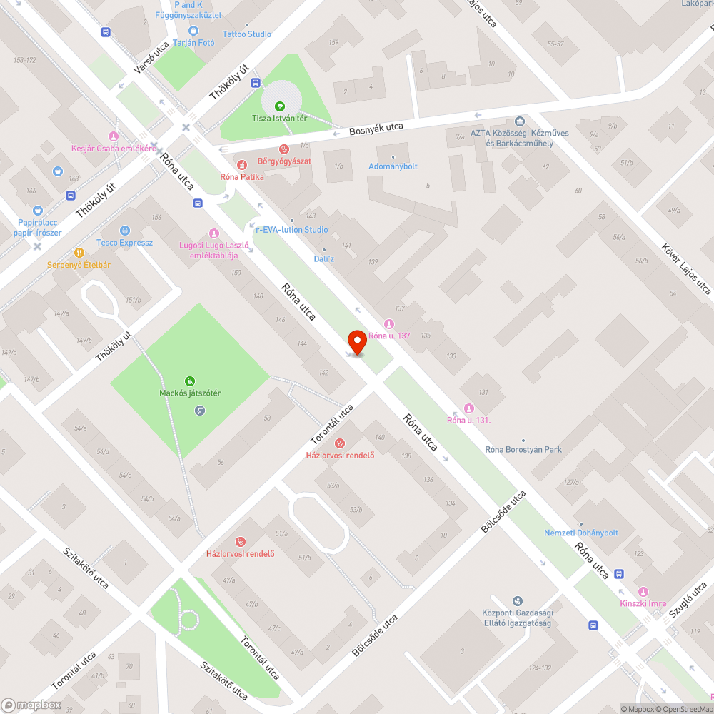 Szemétkupac a sarkon bejelentés helye