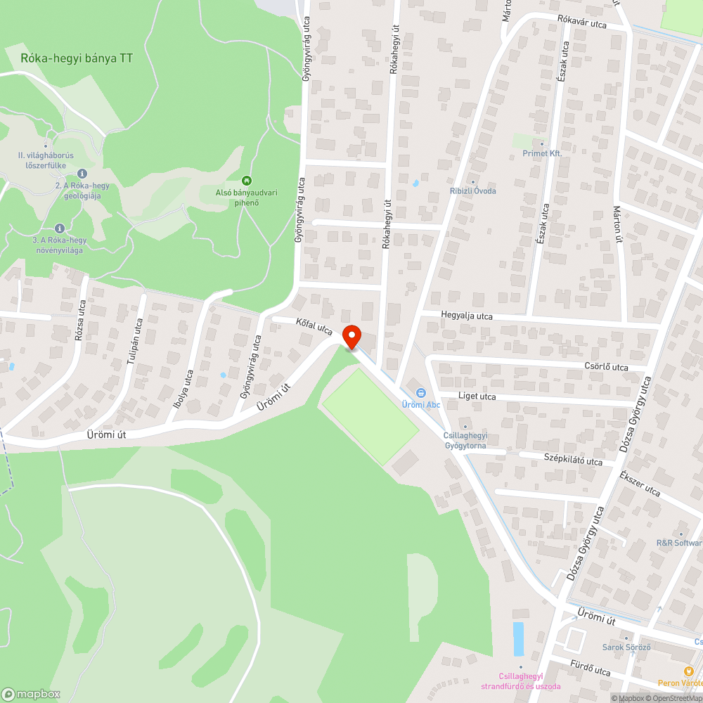 Elhagyott jármű bejelentés helye