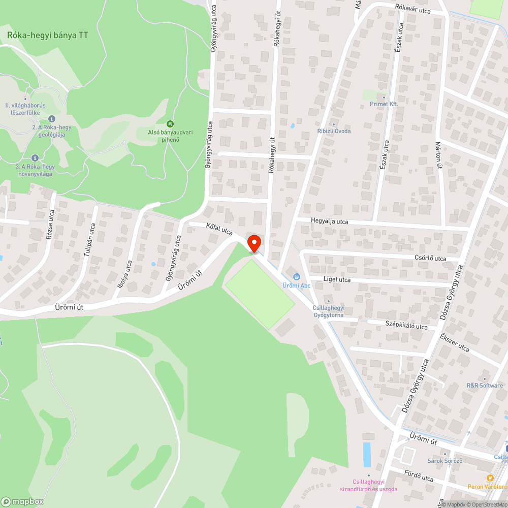 Ürömi út elhagyott jármű bejelentés helye