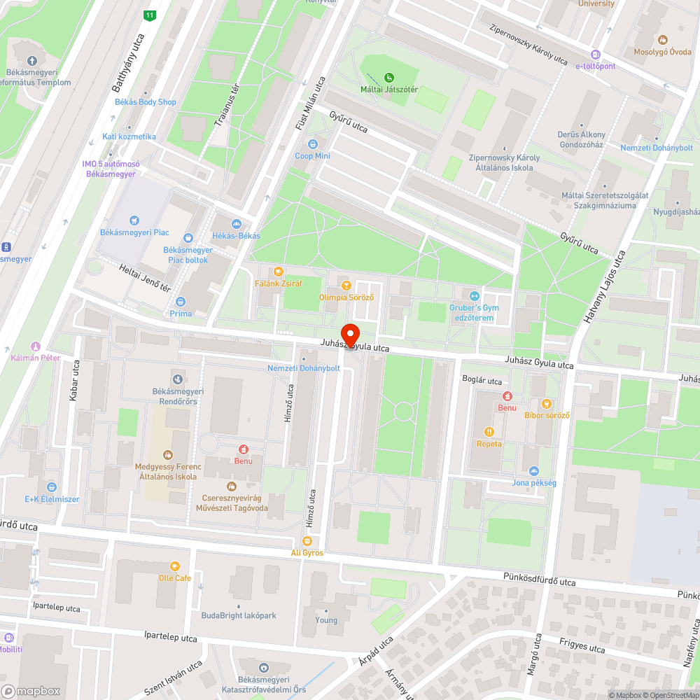 Graffitis szemetes bejelentés helye