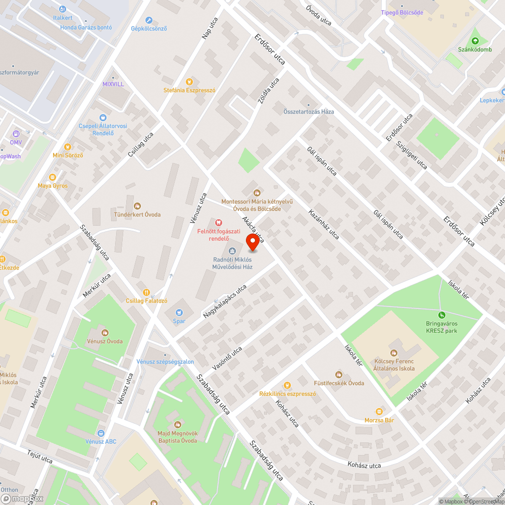 Benőtt, saras sétány bejelentés helye