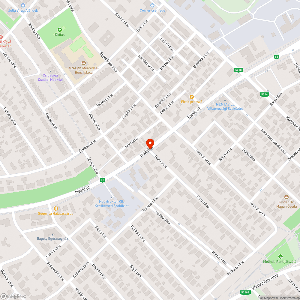 Esővízgyűjtő árkok javítása, felújítása bejelentés helye