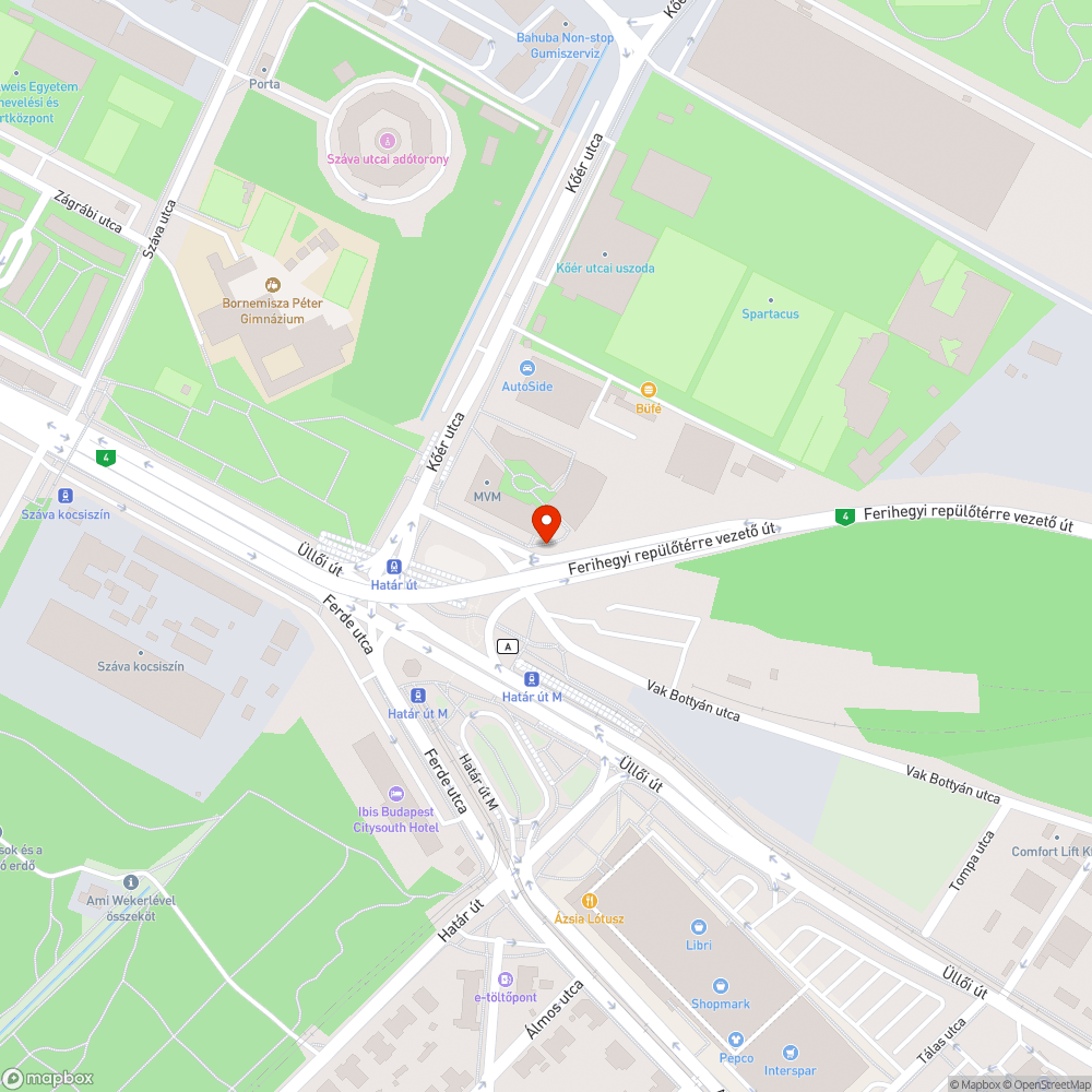 Feltöredezett, keskeny járda bejelentés helye