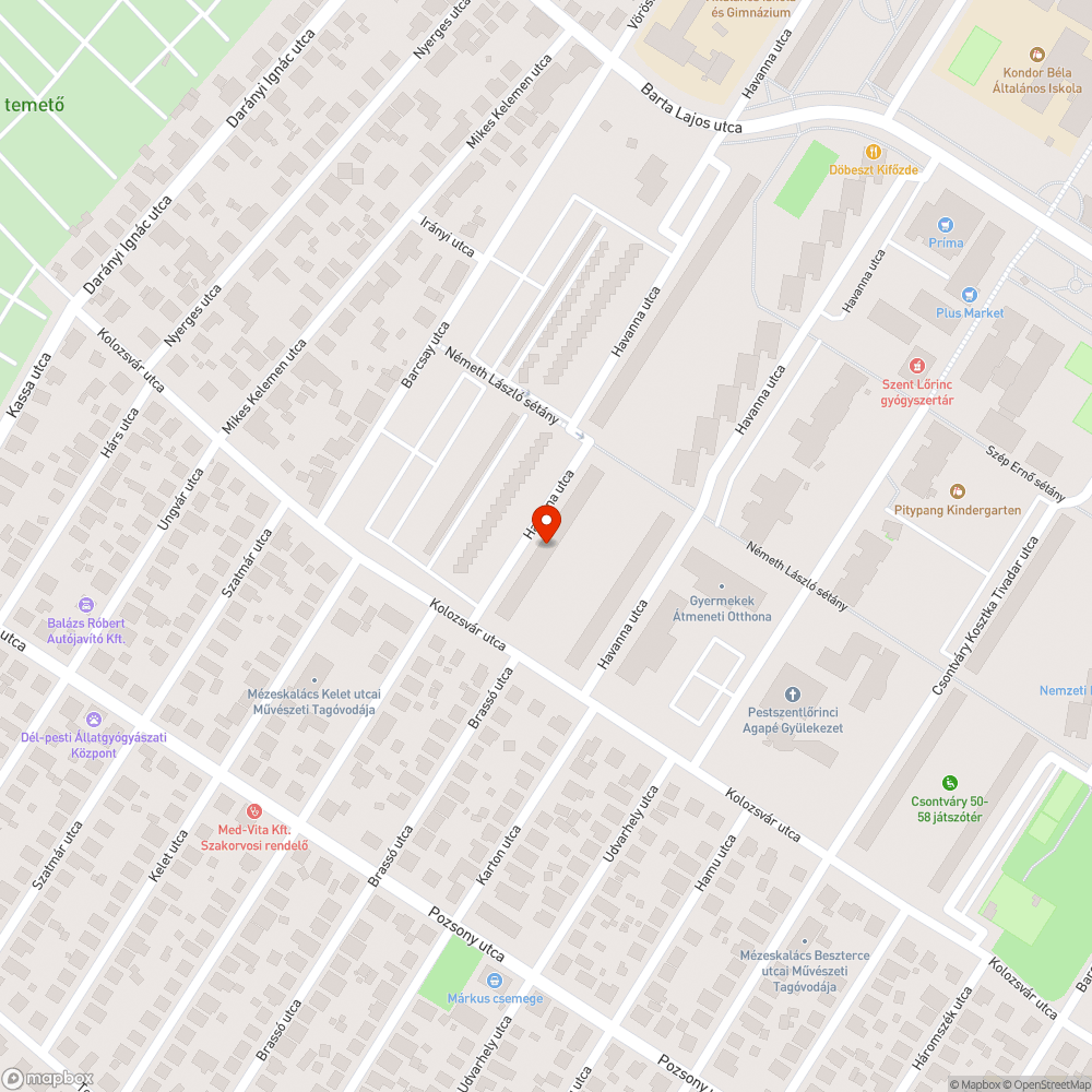 Havanna utca 69 elott lejart muszakival foglal egy auto egy parkolohelyet bejelentés helye