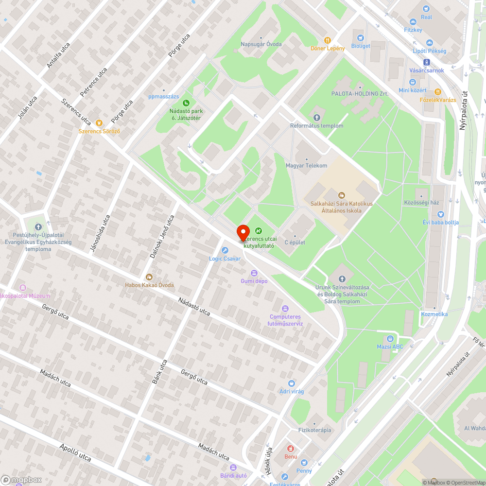 Eltömített víznyelő bejelentés helye