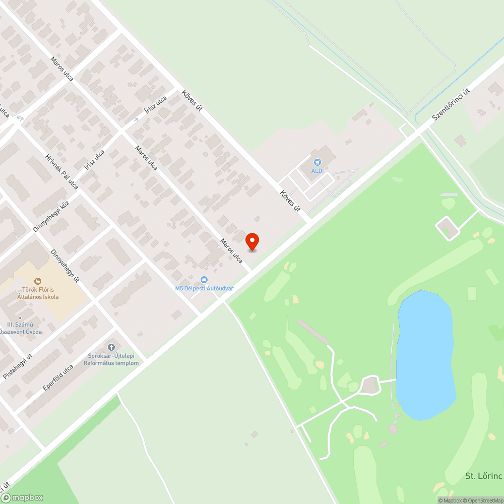 Megdöntött tábla Maros utca bejelentés helye