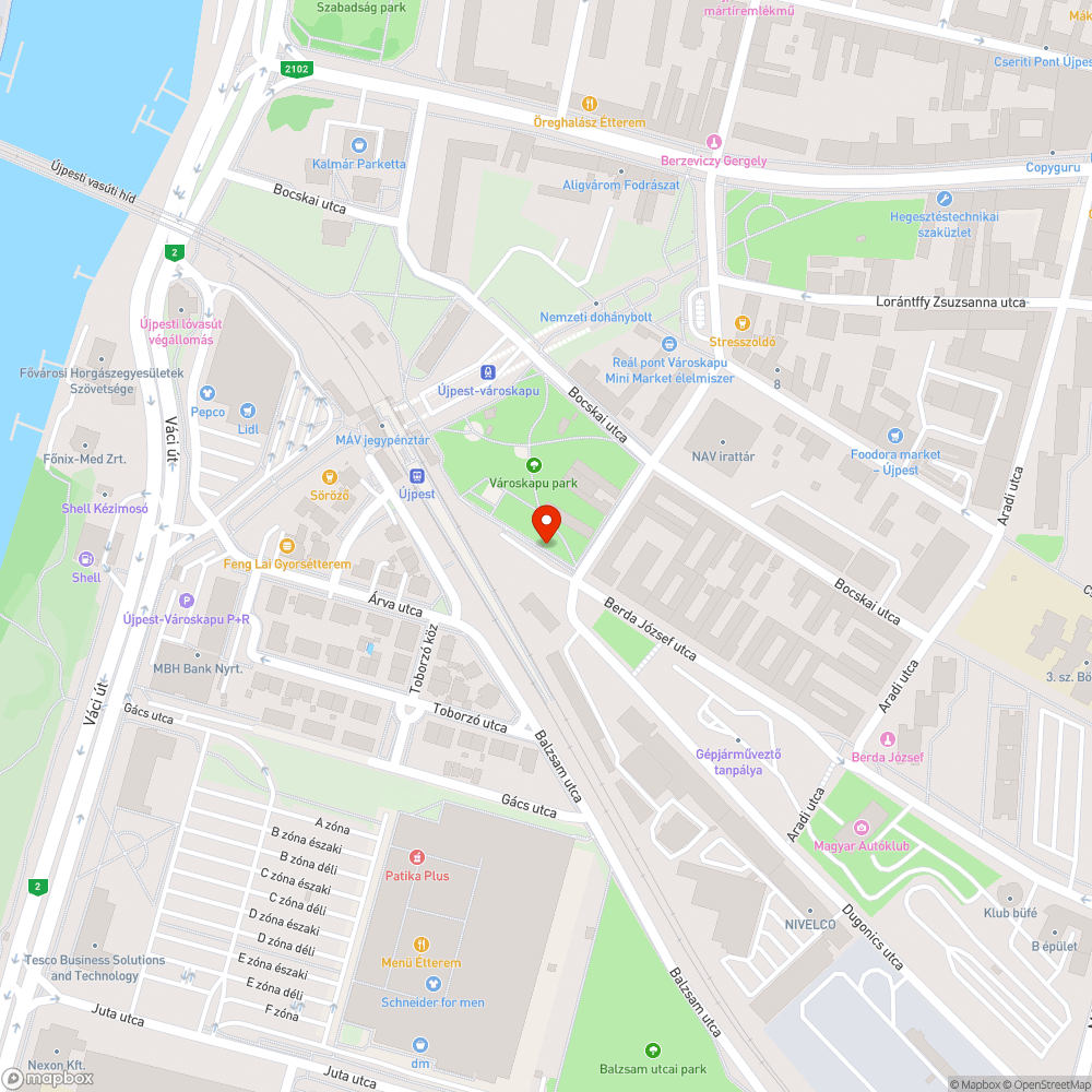 Magas útpadka és gyalogátkelő hiánya bejelentés helye