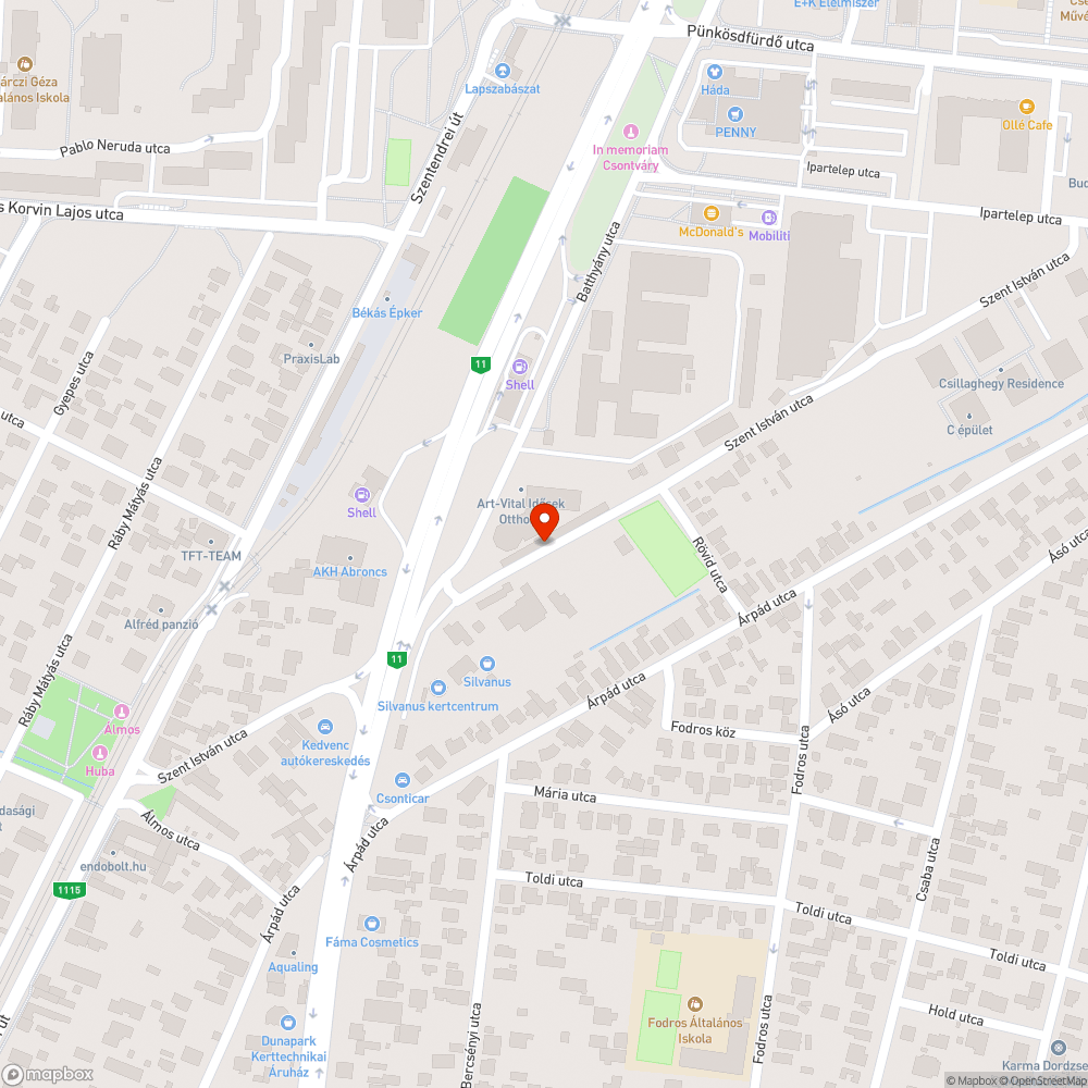 Zöldhulladék bejelentés helye