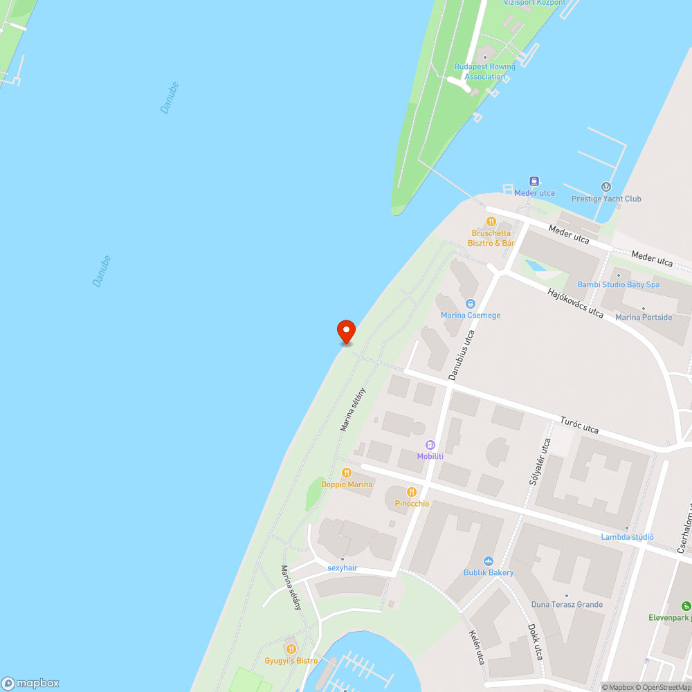 Marina part szemét bejelentés helye