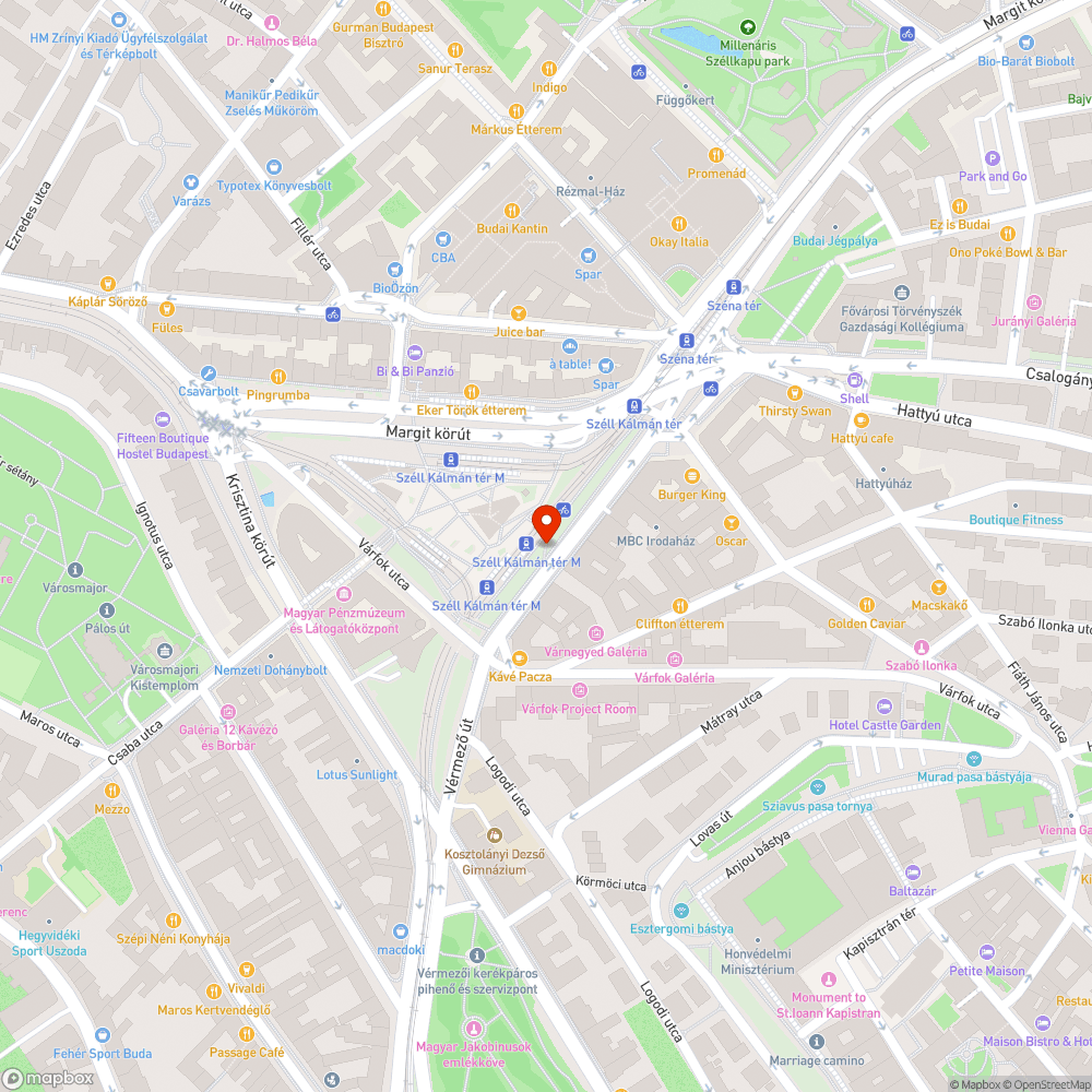 Ürülék a Széll Kálmán tér lépcsőjén bejelentés helye