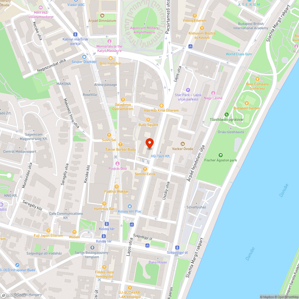 Lajos utca 48-66. járdán oszlopok bejelentés helye