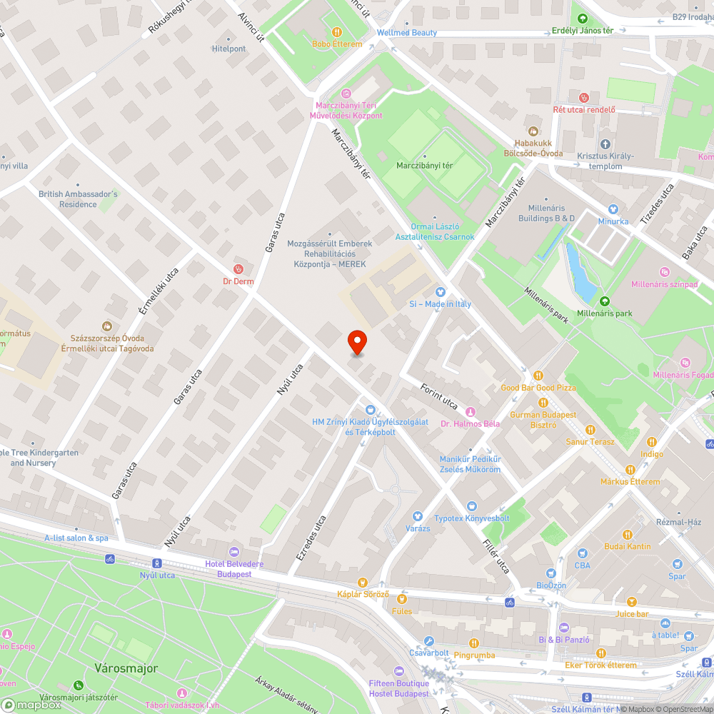 Virágládákból kilopott fa bejelentés helye