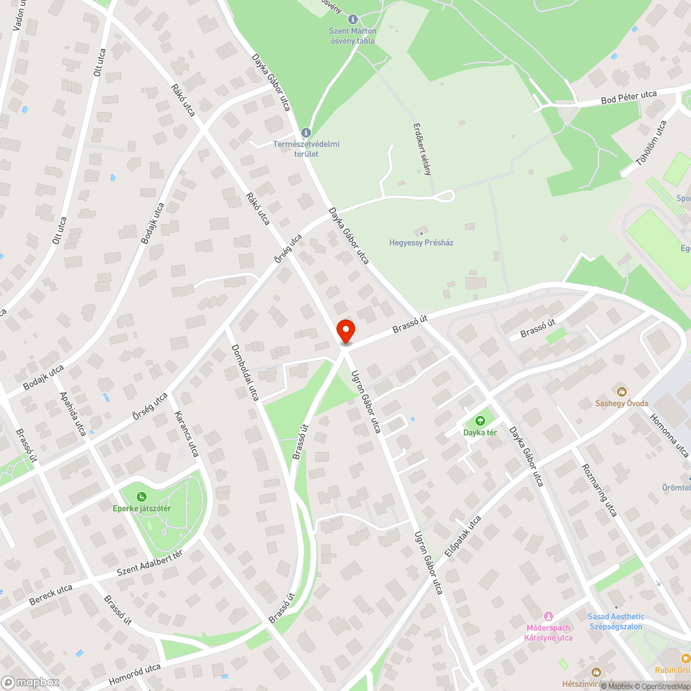 Kövek az úton bejelentés helye