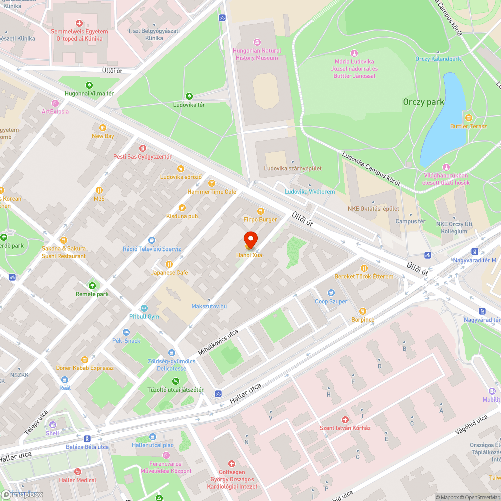 Beszakadt járda bejelentés helye