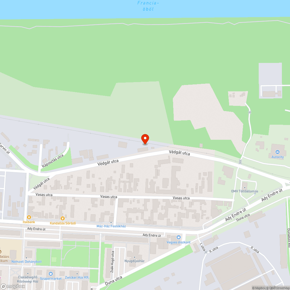 Eldugult/nem létező vízelvezetés bejelentés helye