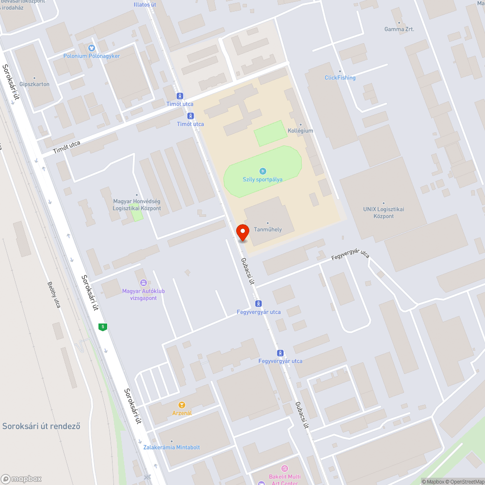 Eldugult vízelvezetés a Gubacsi úton bejelentés helye