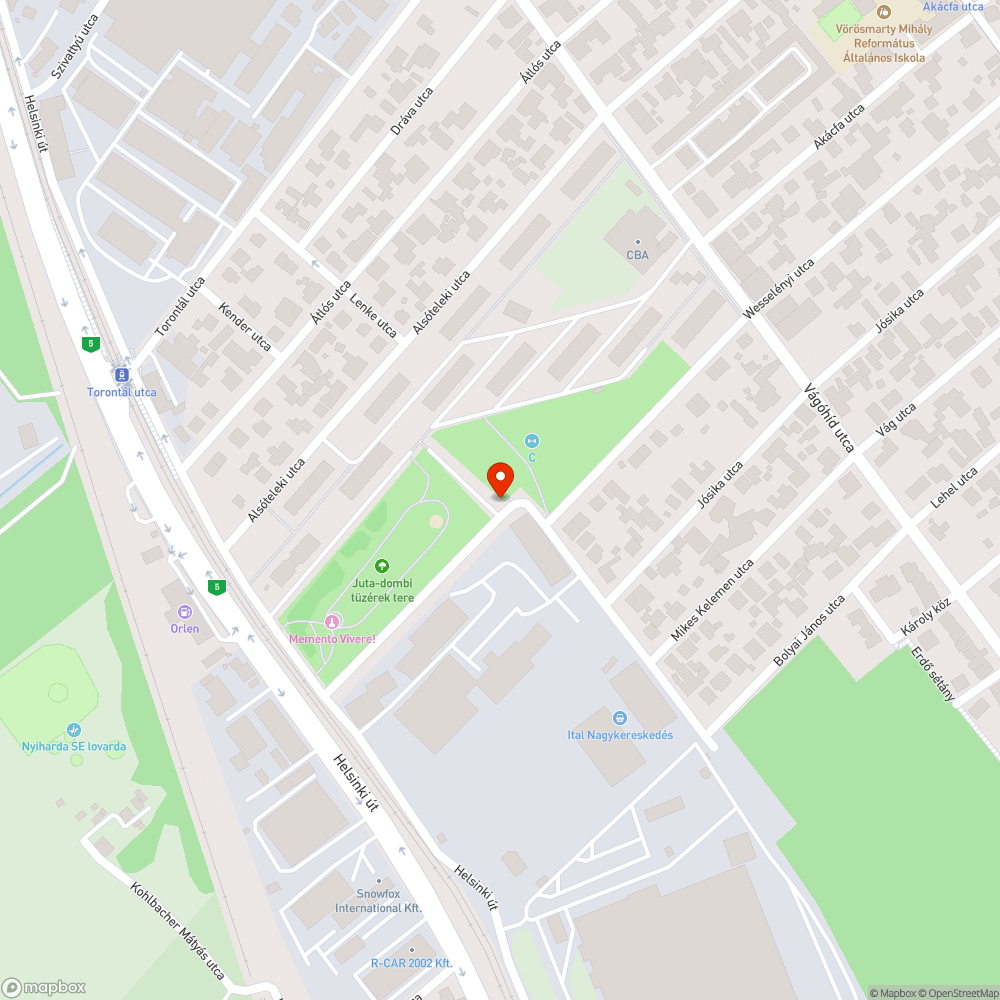 Pesterzsébet Lenke utca szemét bejelentés helye