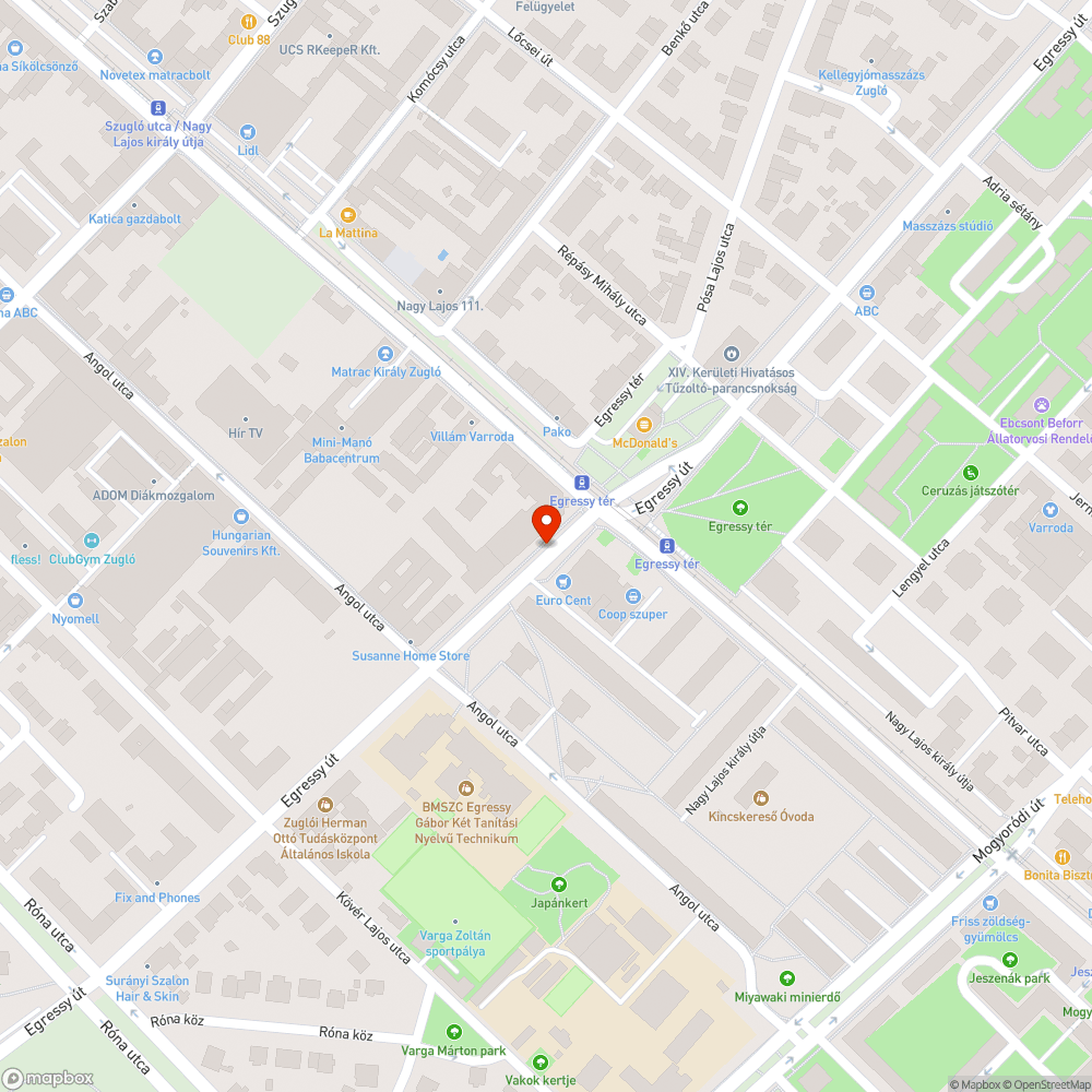 Eldugult csatorna az Egressy téri BKV-megállónál bejelentés helye